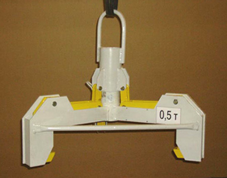 Gripper for container with hard radioactive waste Gripper for container with hard radioactive waste