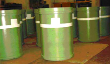 Container for storage of hard radioactive waste Container for storage of hard radioactive waste