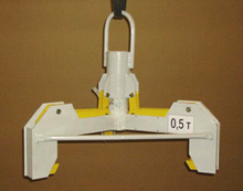 Gripper for container with hard radioactive waste Gripper for container with hard radioactive waste